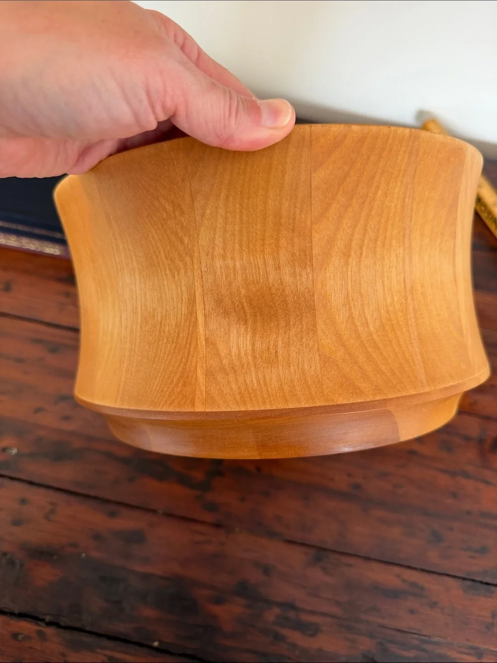 Williams Sonoma John McLeod Light Wood Serving Bowl with Natural Grain.